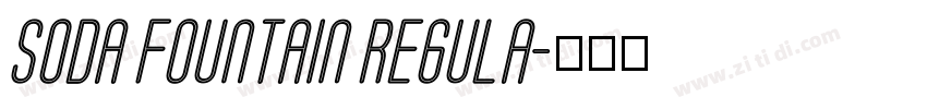 Soda Fountain Regula字体转换